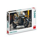 Jucarii, Copii si Bebe - Jucarii si jocuri - Jocuri si puzzle - Puzzle - Puzzle 500 Piese DINO TOYS Motocicleta Cafe Racer, Finisaj Metalic, Format Orizontal 47 x 33 cm, Fabricat in Cehia - Infinity.ro