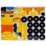 Jucarii, Copii si Bebe - Jucarii si jocuri - Jocuri si puzzle - Puzzle - Puzzle 3D din Lemn DIY Stivuitor cu Roti Mobile si Cupa Functionala, 57 Piese Predecupate, Fara Lipici - Infinity.ro