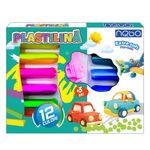 Carti si Birotica - Rechizite - Plastilina - Set Plastilina Modelatoare 12 Culori NEBO cu 3 Forme Vehicule, Extra Moale, Reutilizabila si Rehidratabila - Infinity.ro