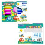 Carti si Birotica - Rechizite - Plastilina - Set Plastilina Modelatoare 12 Culori NEBO cu 3 Forme Vehicule, Extra Moale, Reutilizabila si Rehidratabila - Infinity.ro
