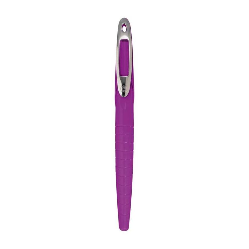 Carti si Birotica - Birotica - Instrumente de scris - Pixuri si stilouri - Stilou My.Pen Lila/Menta, Penita L din Otel Inoxidabil pentru Stangaci, Grip Ergonomic, Patron Cerneala Inclus - Infinity.ro