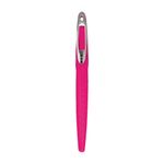 Carti si Birotica - Birotica - Instrumente de scris - Pixuri si stilouri - Stilou My.Pen Roz/Alb, Penita M din Otel Inoxidabil, Grip Ergonomic pentru Dreptaci, Patron Cerneala Inclus - Infinity.ro