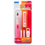 Carti si Birotica - Birotica - Instrumente de scris - Pixuri si stilouri - Stilou cu Cerneala Termosensibila Roz NEBO, Penita EF 0.38 mm Curcubeu, Grip Ergonomic, 2 Patroane si Burete Curatare - Infinity.ro