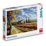 Jucarii, Copii si Bebe - Jucarii si jocuri - Jocuri si puzzle - Puzzle - Puzzle 500 piese Dino Toys - Peisaj de Toamna, Podgorie Toscana, 47x33 cm - Infinity.ro