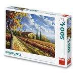 Jucarii, Copii si Bebe - Jucarii si jocuri - Jocuri si puzzle - Puzzle - Puzzle 500 piese Dino Toys - Peisaj de Toamna, Podgorie Toscana, 47x33 cm - Infinity.ro