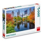 Jucarii, Copii si Bebe - Jucarii si jocuri - Jocuri si puzzle - Puzzle - Puzzle 500 piese Dino Toys - Peisaj Central Park New York, Toamna in Metropola, 47x33 cm - Infinity.ro