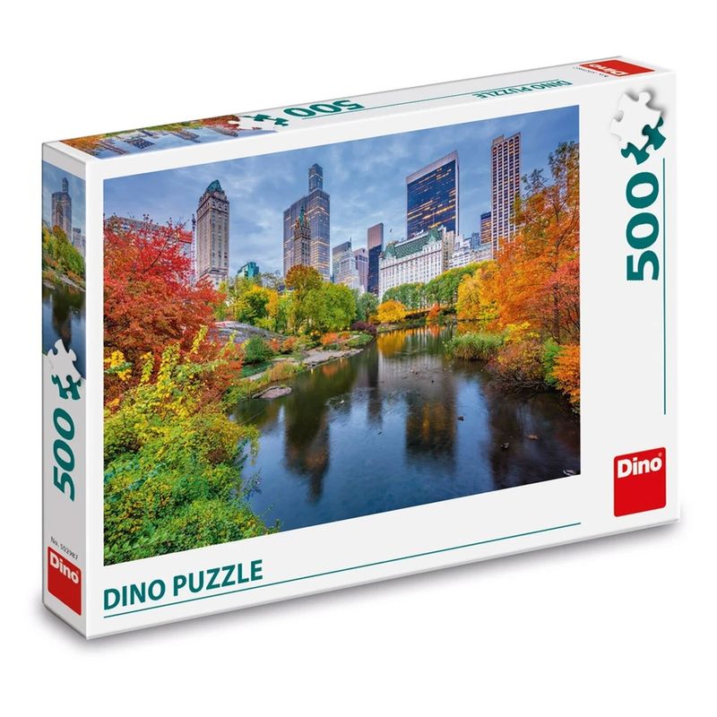 Jucarii, Copii si Bebe - Jucarii si jocuri - Jocuri si puzzle - Puzzle - Puzzle 500 piese Dino Toys - Peisaj Central Park New York, Toamna in Metropola, 47x33 cm - Infinity.ro