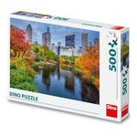 Jucarii, Copii si Bebe - Jucarii si jocuri - Jocuri si puzzle - Puzzle - Puzzle 500 piese Dino Toys - Peisaj Central Park New York, Toamna in Metropola, 47x33 cm - Infinity.ro
