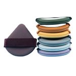 Ingrijire personala si Cosmetice - Machiaj - Aplicatoare si pensule machiaj - Set 7 Bureti Machiaj Triunghi Daemi, Powder Puff, Uzi sau Uscati, Multicolor - Infinity.ro