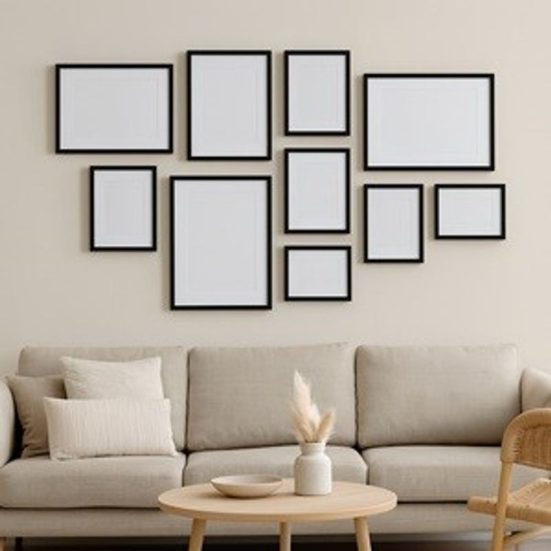 Casa si Gradina - Decoratiuni - Obiecte decorative - Accesorii decorative - Tablou Decorativ cu Rama din Lemn, Paspartu, 40x50cm, Negru - Infinity.ro