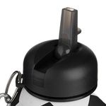 Casa si Gradina - Bucatarie si vesela - Cani si pahare - Sticle - Sticla de apa pliabila cu model minge de fotbal, silicon, 550 ml, cu breloc - Infinity.ro