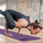 Sport si Outdoor - Fitness - Accesorii fitness - Saltele fitness - Saltea de yoga si gimnastica, 183x61x0.4cm, Roz/Mov, Reversibila, Anti-alunecare - Infinity.ro