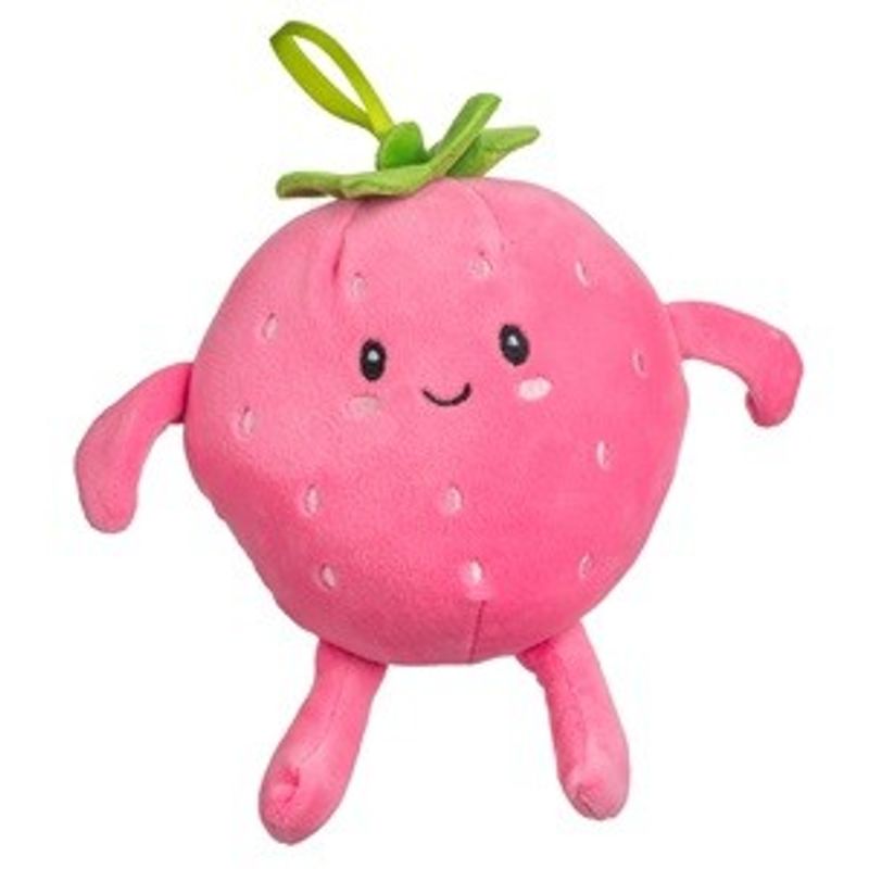 Jucarii, Copii si Bebe - Jucarii si jocuri - Jucarii de plus - Jucarie de plus Capsuna, 15 cm, Roz - Infinity.ro