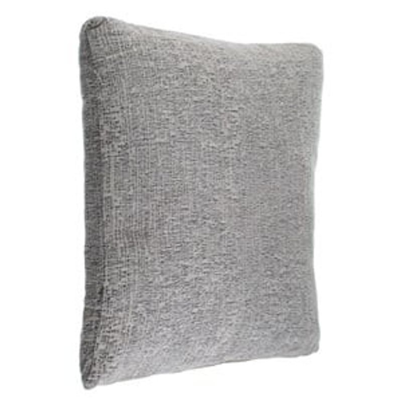 Casa si Gradina - Textile si covoare - Perne si pilote - Perne decorative - Perna decorativa patrata din chenille, Gri, 52x52cm, 2 fete cu fermoar - Infinity.ro