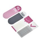 Carti si Birotica - Birotica - Accesorii de birou - Benzi adezive - Etichete indexare autocolante transparente cu modele, 100 buc, 4,4x1,5 cm - Infinity.ro