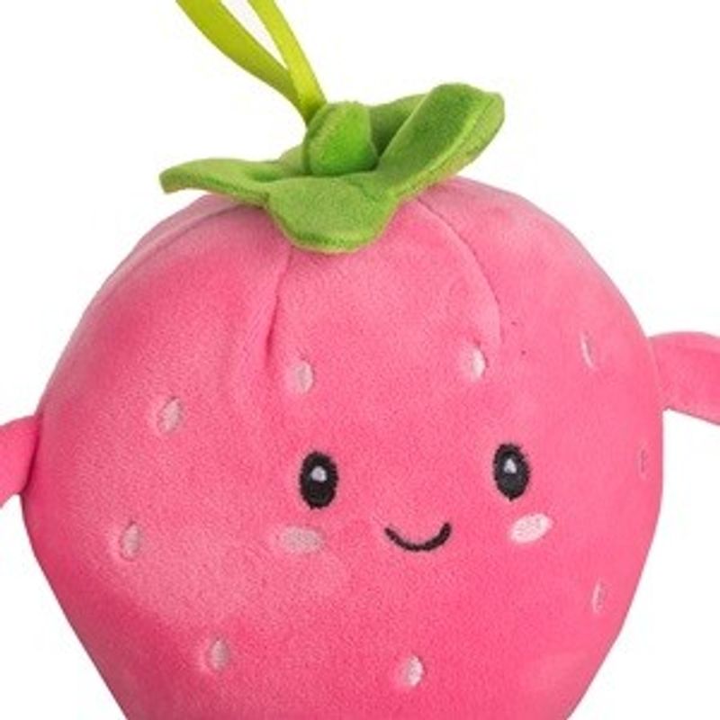 Jucarii, Copii si Bebe - Jucarii si jocuri - Jucarii de plus - Jucarie de plus Capsuna, 15 cm, Roz - Infinity.ro