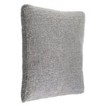 Casa si Gradina - Textile si covoare - Perne si pilote - Perne decorative - Perna decorativa patrata din chenille, Gri, 52x52cm, 2 fete cu fermoar - Infinity.ro