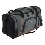Sport si Outdoor - Articole de voiaj - Genti voiaj - Geanta de Voiaj Gri cu Margine Portocalie, 36L - Infinity.ro