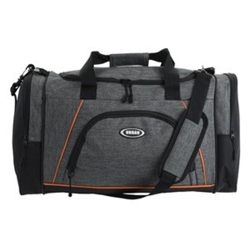 Sport si Outdoor - Articole de voiaj - Genti voiaj - Geanta de Voiaj Gri cu Margine Portocalie, 36L - Infinity.ro