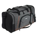 Sport si Outdoor - Articole de voiaj - Genti voiaj - Geanta de Voiaj Gri cu Margine Portocalie, 36L - Infinity.ro