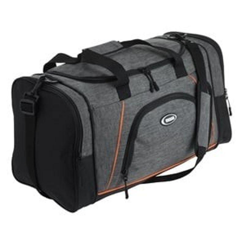 Sport si Outdoor - Articole de voiaj - Genti voiaj - Geanta de Voiaj Gri cu Margine Portocalie, 36L - Infinity.ro