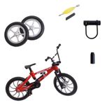Jucarii, Copii si Bebe - Jucarii si jocuri - Vehicule si jucarii cu telecomanda - Motociclete de jucarie - Bicicleta BMX Miniatura Rosie cu Accesorii si Piese de Schimb - Infinity.ro