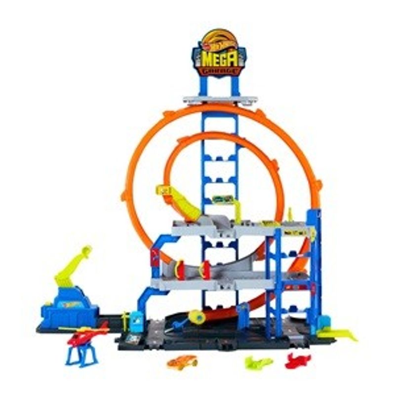 Casa si Gradina - Constructii - Usi interior, exterior si garaj - Usi garaj - Garaj cu 3 niveluri pentru masinute, cu spalatorie auto, dublu loop si elicopter, include masinuta metalica - Infinity.ro