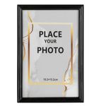 Casa si Gradina - Decoratiuni - Obiecte decorative - Accesorii decorative - Rama foto decorativa neagra, 10x15 cm, plastic, pentru masa si perete - Infinity.ro