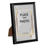 Casa si Gradina - Decoratiuni - Obiecte decorative - Accesorii decorative - Rama foto decorativa neagra, 10x15 cm, plastic, pentru masa si perete - Infinity.ro