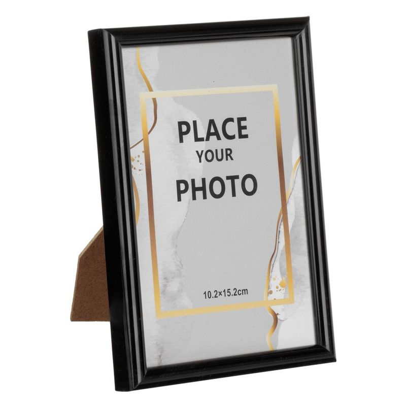 Casa si Gradina - Decoratiuni - Obiecte decorative - Accesorii decorative - Rama foto decorativa neagra, 10x15 cm, plastic, pentru masa si perete - Infinity.ro