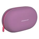 Carti si Birotica - Rechizite - Penare - Penar Tub din Silicon, Forma Ovala, Lila, 20x12x7 cm - Infinity.ro
