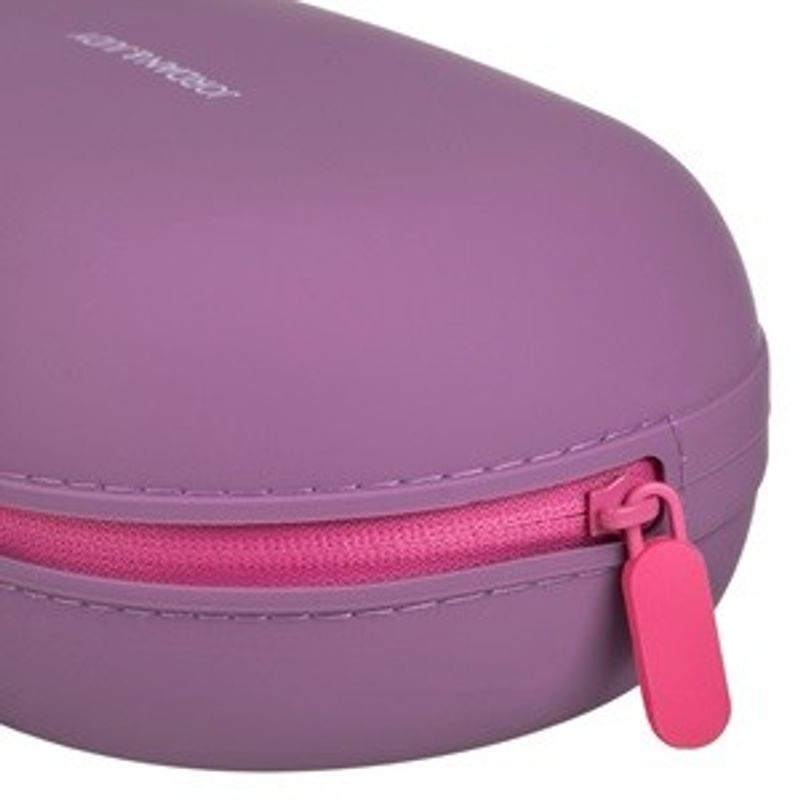 Carti si Birotica - Rechizite - Penare - Penar Tub din Silicon, Forma Ovala, Lila, 20x12x7 cm - Infinity.ro