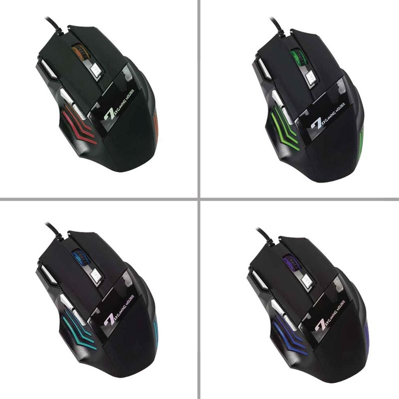 PC, gaming si accesorii - Periferice PC - Mouse - Mouse Gaming cu Fir, RGB, 3600 DPI, Negru - Infinity.ro