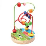 Jucarii, Copii si Bebe - Jucarii si jocuri - Jucarii & jocuri educative - Jocuri si jucarii educative - Jucarie educativa cu baza de lemn si bile, 10.5x16cm, Multicolor - Infinity.ro