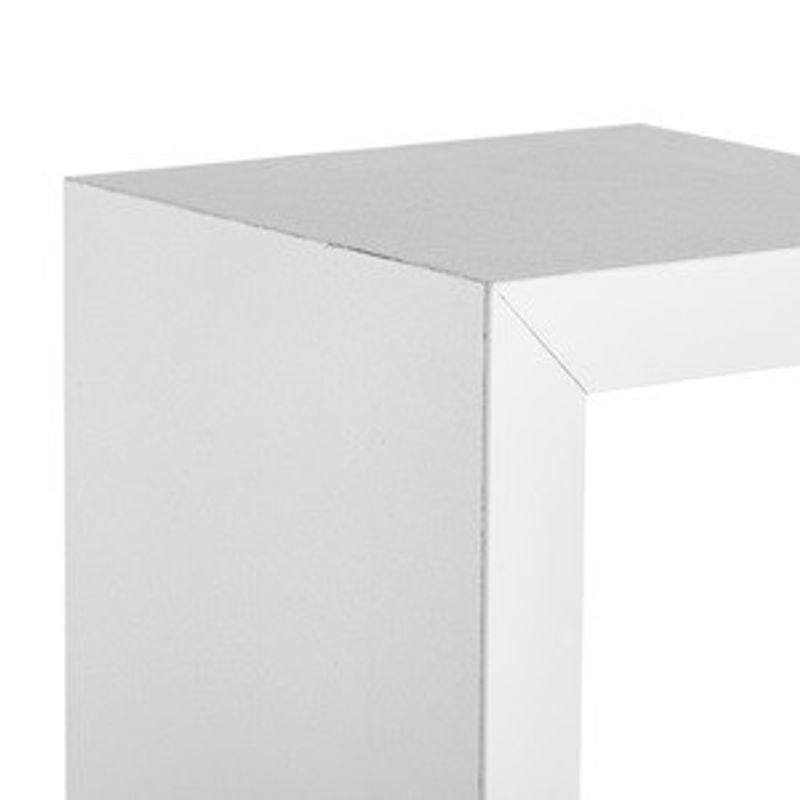 Casa si Gradina - Mobilier - Biblioteci si rafturi - Rafturi - Set 3 Rafturi Suspendate MDF Albe pentru Perete, Design Modern - Infinity.ro