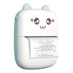 PC, gaming si accesorii - Imprimante, scanere & consumabile - Imprimante - Imprimante termice - Imprimanta termica portabila cu design pisica, Alba, 8x3.5x11cm, Cablu USB & Hartie termica - Infinity.ro