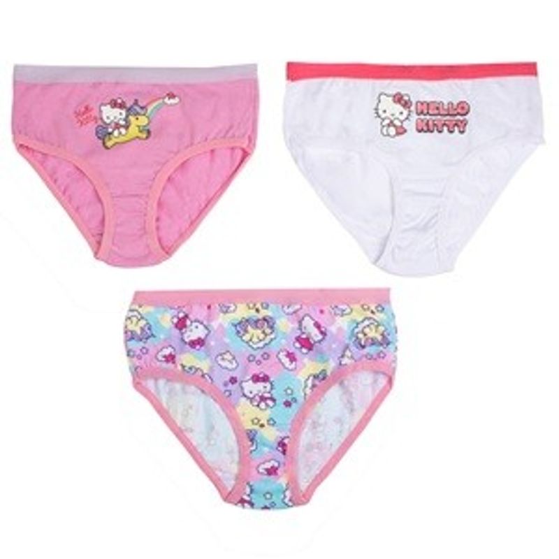 Fashion, accesorii si bijuterii - Copii - Lenjerie si pijamale copii - Lenjerie intima copii - Set Chiloti Multicolor pentru Copii cu Imprimeu Hello Kitty - Infinity.ro