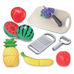 Jucarii, Copii si Bebe - Jucarii si jocuri - Jucarii de rol - Bucatarii copii - Set Fructe Artificiale din Plastic cu Tocator si Accesorii - Infinity.ro