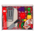 Jucarii, Copii si Bebe - Jucarii si jocuri - Jucarii de rol - Bucatarii copii - Set Fructe Artificiale din Plastic cu Tocator si Accesorii - Infinity.ro