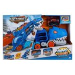 Ingrijire personala si Cosmetice - Igiena dentara - Pasta de dinti si apa de gura - Pista Camion Dinozaur cu 2 Vehicule, Albastru, Plastic - Infinity.ro