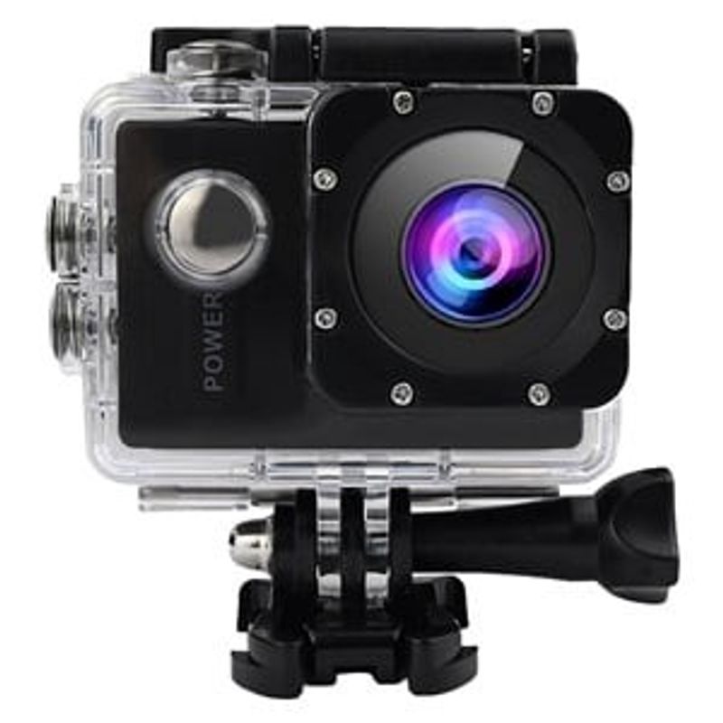 TV, Audio-Video si Foto - Camere video - Camere video profesionale - Camera de actiune 4K Ultra HD cu Wi-Fi, Carcasa impermeabila, Negru - Infinity.ro
