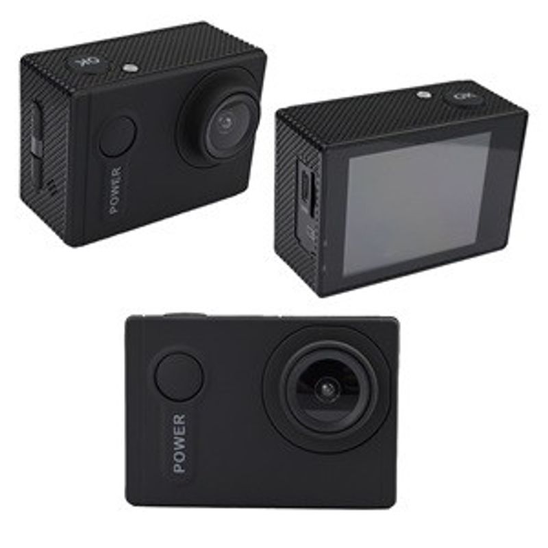 TV, Audio-Video si Foto - Camere video - Camere video profesionale - Camera de actiune 4K Ultra HD cu Wi-Fi, Carcasa impermeabila, Negru - Infinity.ro
