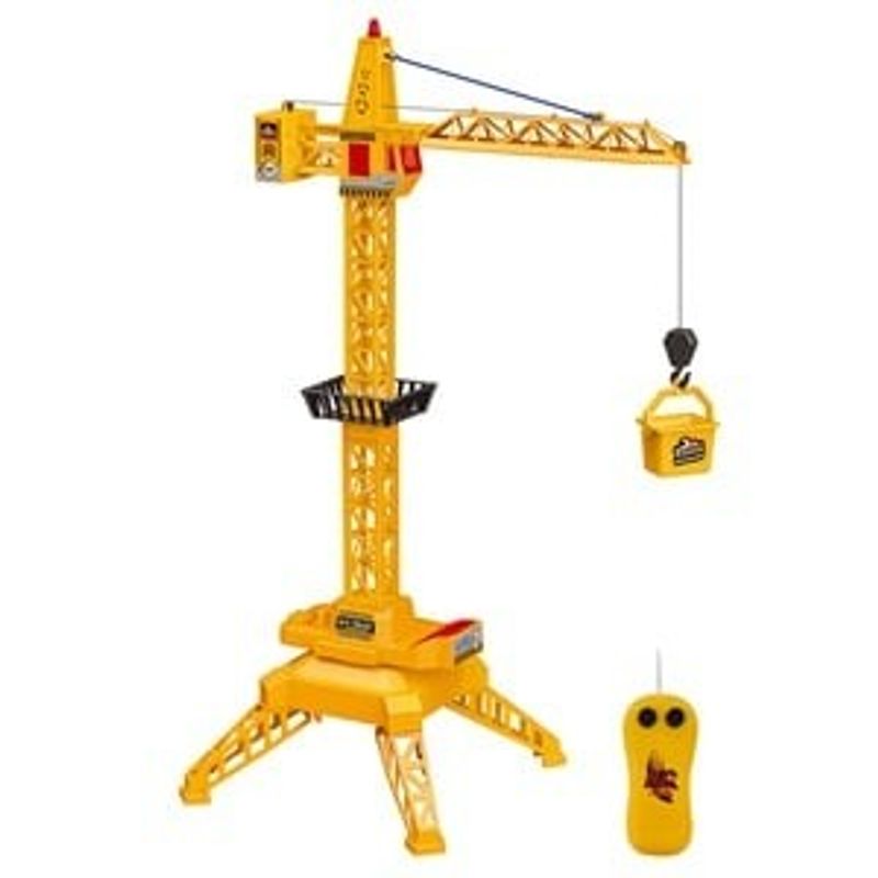 Jucarii, Copii si Bebe - Jucarii si jocuri - Vehicule si jucarii cu telecomanda - Barci cu telecomanda - Macara cu telecomanda, 65,5 cm, Galben - Infinity.ro