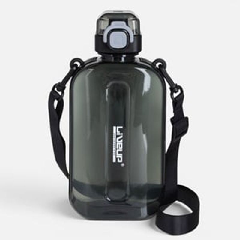 Casa si Gradina - Bucatarie si vesela - Cani si pahare - Sticle - Sticla de apa patrata, 750 ml, neagra, fara BPA - Infinity.ro