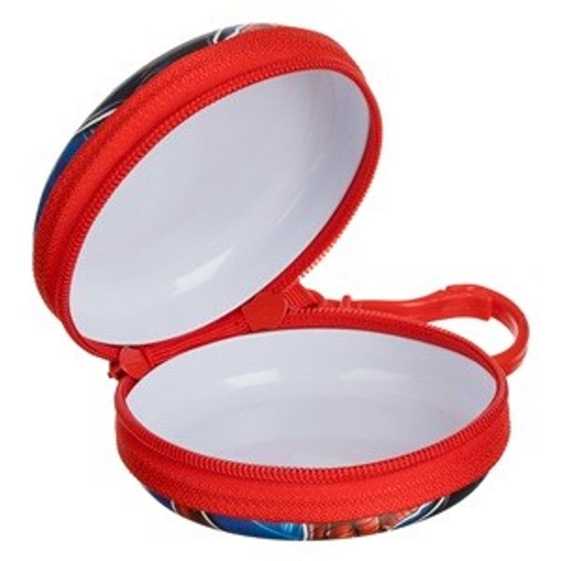 Fashion, accesorii si bijuterii - Barbati - Accesorii barbati - Portofele barbati - Portofel Metalic Rotund cu Breloc Spiderman pentru Copii - Infinity.ro