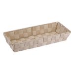 Casa si Gradina - Mobilier - Organizare si depozitare - Cutii depozitare - Cos depozitare impletit, Bej, 26x14x6cm - Infinity.ro