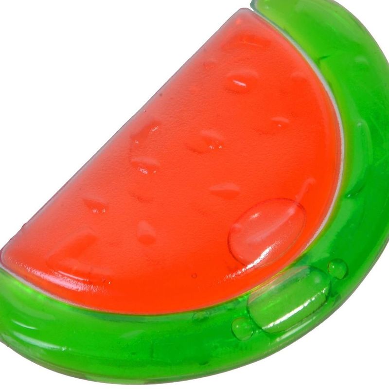 Jucarii, Copii si Bebe - Jucarii si jocuri - Jucarii bebelusi - Jucarii pentru dentitie - Jucarie de Dentitie cu Apa, Forma de Pepene Verde, 11 cm - Infinity.ro