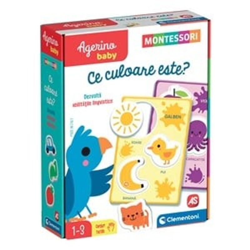 Jucarii, Copii si Bebe - Jucarii si jocuri - Jucarii & jocuri educative - Jocuri si jucarii educative - Joc Educativ de Asociere a Culorilor cu Imagini în Relief, Set 8 Cartonase, Multicolor - Infinity.ro