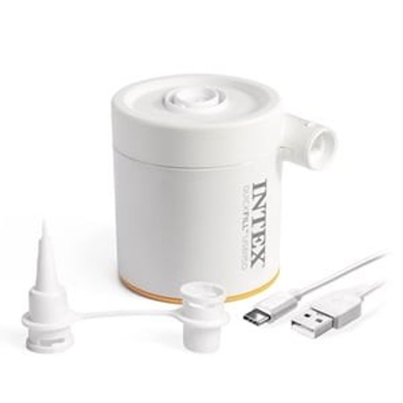 Sport si Outdoor - Sporturi de echipa - Fotbal - Porti fotbal - Pompa electrica de umflat si dezumflat, USB-C, 150 l/min, Alba - Infinity.ro