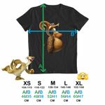 Fashion, accesorii si bijuterii - Copii - Imbracaminte copii - Tricouri copii - Tricou Copii Fete Ice Age Scratte Veverita, negru, marime XL Copii - Infinity.ro